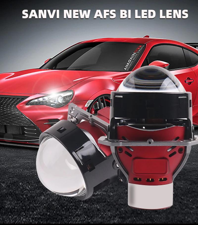 SANVI AFS Bi LED  , Hella 3R G5 , ڵ LED  Ʈ, H4 H7 9005 ڵ ׼, 3 ġ 5500K 120W